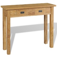  Console Table Solid Teak 90x30x80 cm