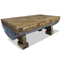  Coffee Table Solid Reclaimed Wood 90x50x35 cm