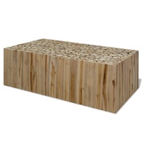  Coffee Table Genuine Teak 90x50x30 cm