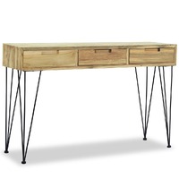  Console Table 120x35x76 cm Solid Teak