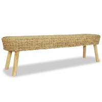  Hall Bench 160x35x45 cm Natural Rattan