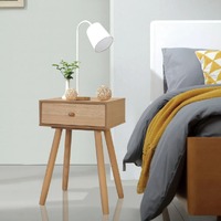  Bedside Tables 2 pcs Solid Pinewood 40x30x61 cm Brown