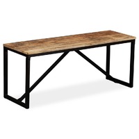  Bench Solid Mango Wood 110x35x45 cm