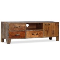  TV Cabinet Solid Wood Vintage 118x30x40 cm