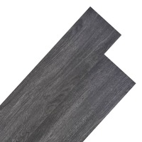  Non Self-adhesive PVC Flooring Planks 5.26 m² 2 mm Black and White