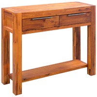  Console Table Solid Acacia Wood 86x30x75 cm