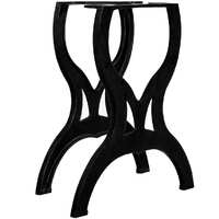  Dining Table Legs 2 pcs X-Frame Cast Iron