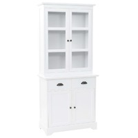  Welsh Dresser with 4 Doors MDF and Pinewood 80x40x180 cm