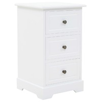  Bedside Cabinet MDF and Pinewood 35x32x59 cm