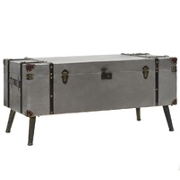  Coffee Table MDF and Aluminium 102x51x47.5 cm