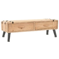  TV Cabinet Solid Fir Wood 120x33x35 cm