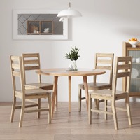  Dining Chairs 4 pcs Solid Acacia Wood