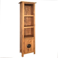  Freestanding Bathroom Cabinet Solid Pinewood 48x32x170 cm