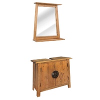  Bathroom Furniture Set Solid Pinewood