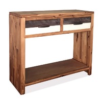  Console Table Solid Acacia Wood 86x30x75 cm