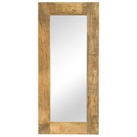  Mirror Solid Mango Wood 50x110 cm