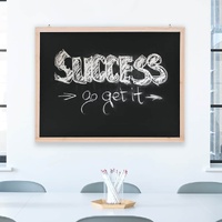  Wall-Mounted Blackboard Cedar Wood 60x80 cm