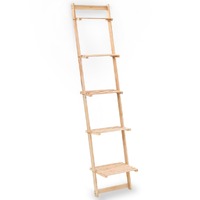  Ladder Wall Shelf Cedar Wood 41.5x30x176 cm