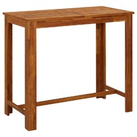  Bar Table Solid Acacia Wood 120x60x105 cm