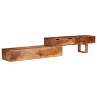  TV Cabinet Brown 200x30x35 cm Solid Wood Sheesham