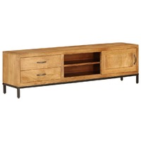  TV Cabinet Solid Mango Wood 140x30x40 cm