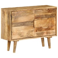 Sideboard Solid Mango Wood 90x30x69 cm