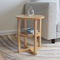  Side Table 40x50 cm Solid Oak Wood