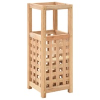  Umbrella Stand Solid Walnut Wood 18x18x50 cm