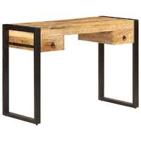  Desk with 2 Drawers 110x50x77 cm Solid Mango Wood
