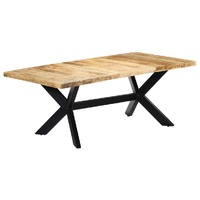  Dining Table 200x100x75 cm Solid Mango Wood