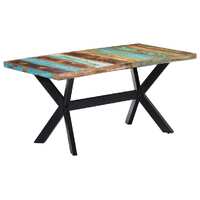  Dining Table 160x80x75 cm Solid Reclaimed Wood