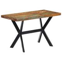  Dining Table 120x60x75 cm Solid Reclaimed Wood