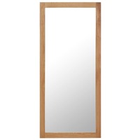  Mirror 50x140 cm Solid Oak Wood
