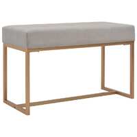  Bench 80 cm Grey Velvet