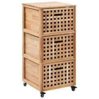  Bathroom Cabinet 41x41x91 cm Solid Walnut Wood