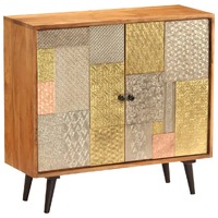  Sideboard 80x30x75 cm Solid Acacia Wood