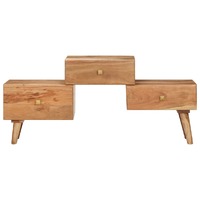  TV Cabinet 108x30x49 cm Solid Acacia Wood