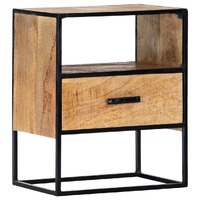  Nightstand 40x30x50 cm Solid Mango Wood