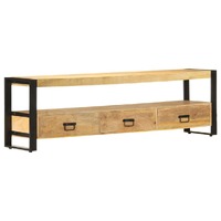  TV Cabinet 150x30x45 cm Solid Mango Wood
