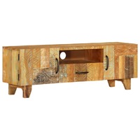  Hand Carved TV Cabinet 120x30x40 cm Solid Reclaimed Wood