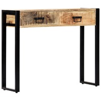  Console Table 90x30x75 cm Solid Mango Wood