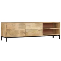  TV Cabinet 145x30x41 cm Solid Mango Wood