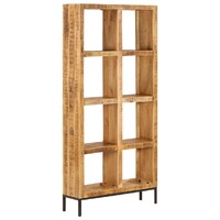  Bookshelf 80x25x175 cm Solid Mango Wood