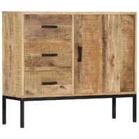  Sideboard 88x30x71 cm Solid Mango Wood