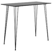  Bar Table Black 120x60x105 cm