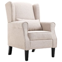  Armchair Beige Fabric