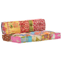  Pouffe Patchwork Fabric