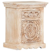  Bedside Cabinet 40x30x50 cm Solid Mango Wood