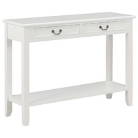  Console Table White 110x35x80 cm Wood