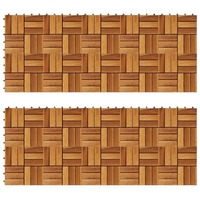 Decking Tiles 30 x 30 cm Acacia Set of 20